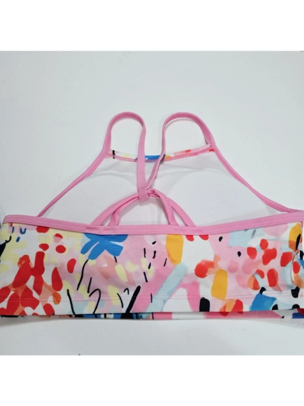 NEW Lot Of 3 DSG - M Girls Swimsuit Top High Waisted Bikini Vibrant Violet Pink
